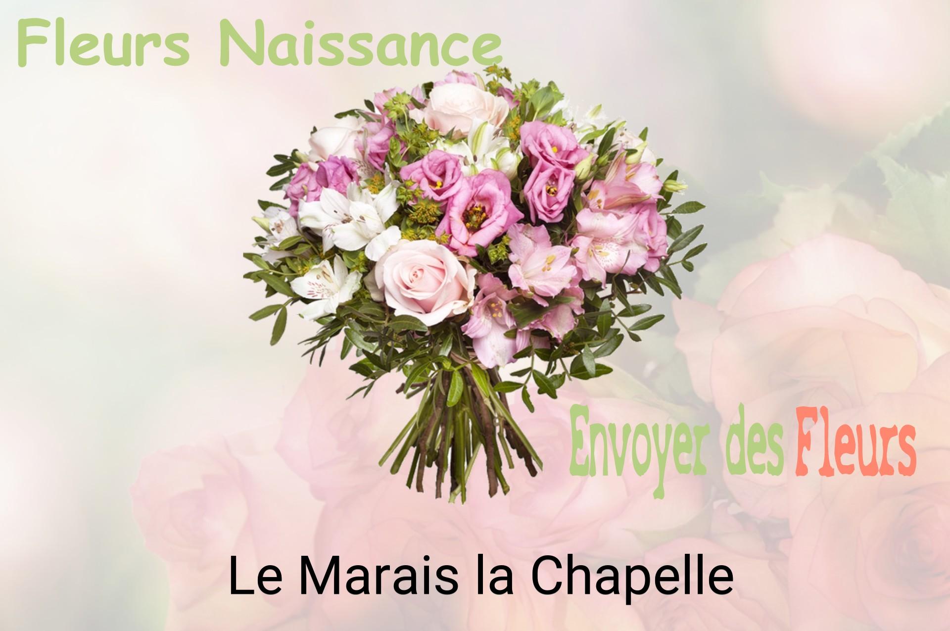 Bouquet de fleurs de naissance livré à Le Marais-la-Chapelle
